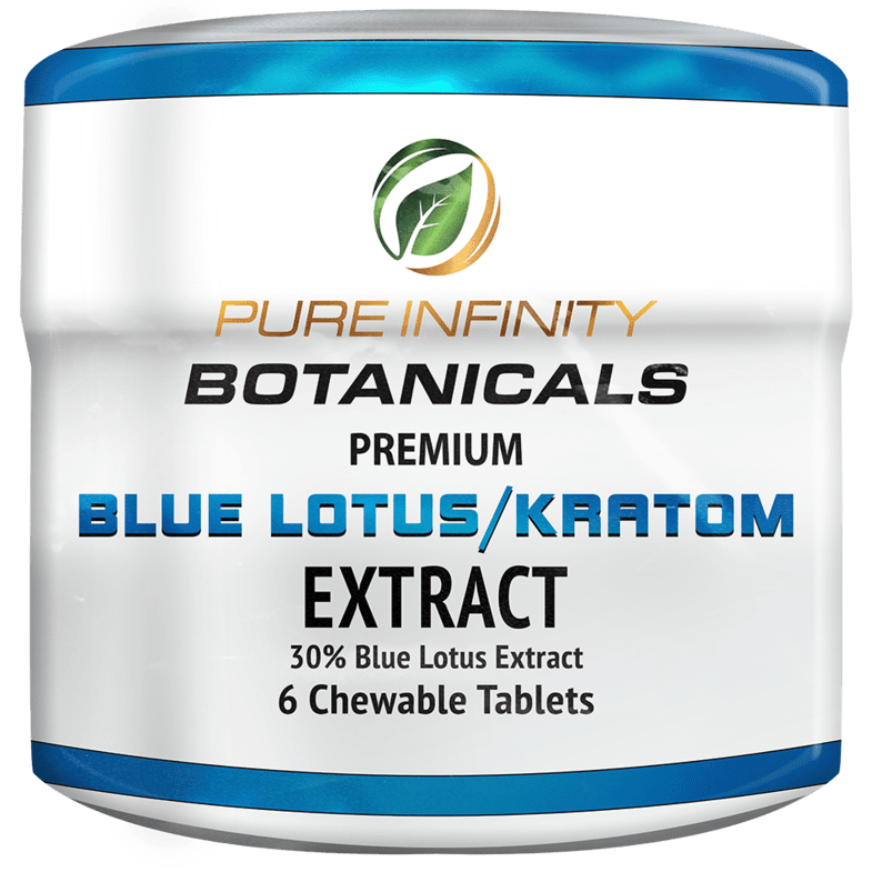 Pure Infinity Kratom CHEWABLE BLUE LOTUS KRATOM 6CT JAR