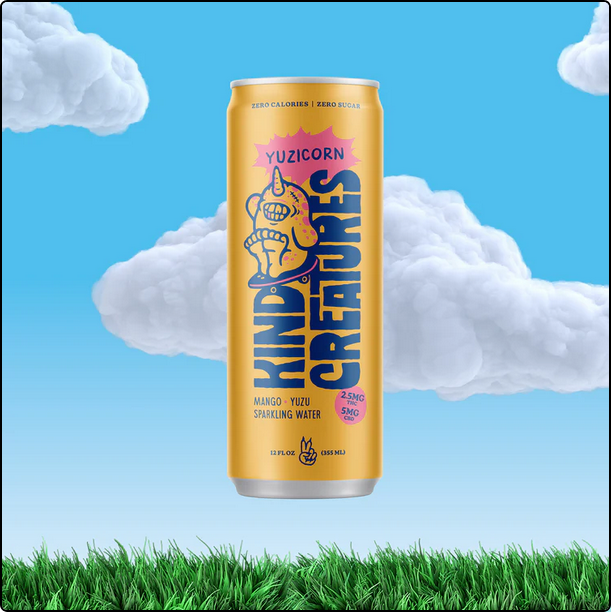 Kind Creatures Sparkling Waters with THC and CBD
