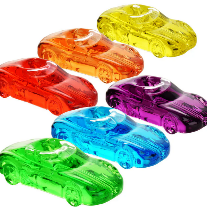 Racecar Glycerin Glass Hand Pipe | 4"