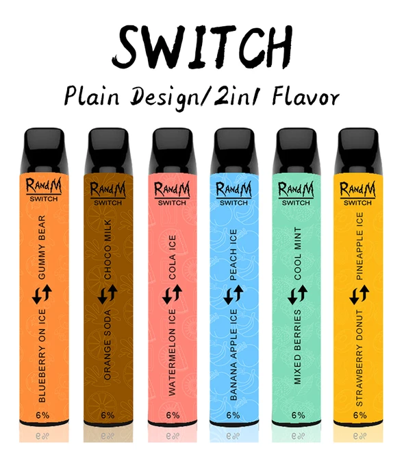 RandM Switch Plain Design 2400 Puffs (Authentic) - E Vapor Hut