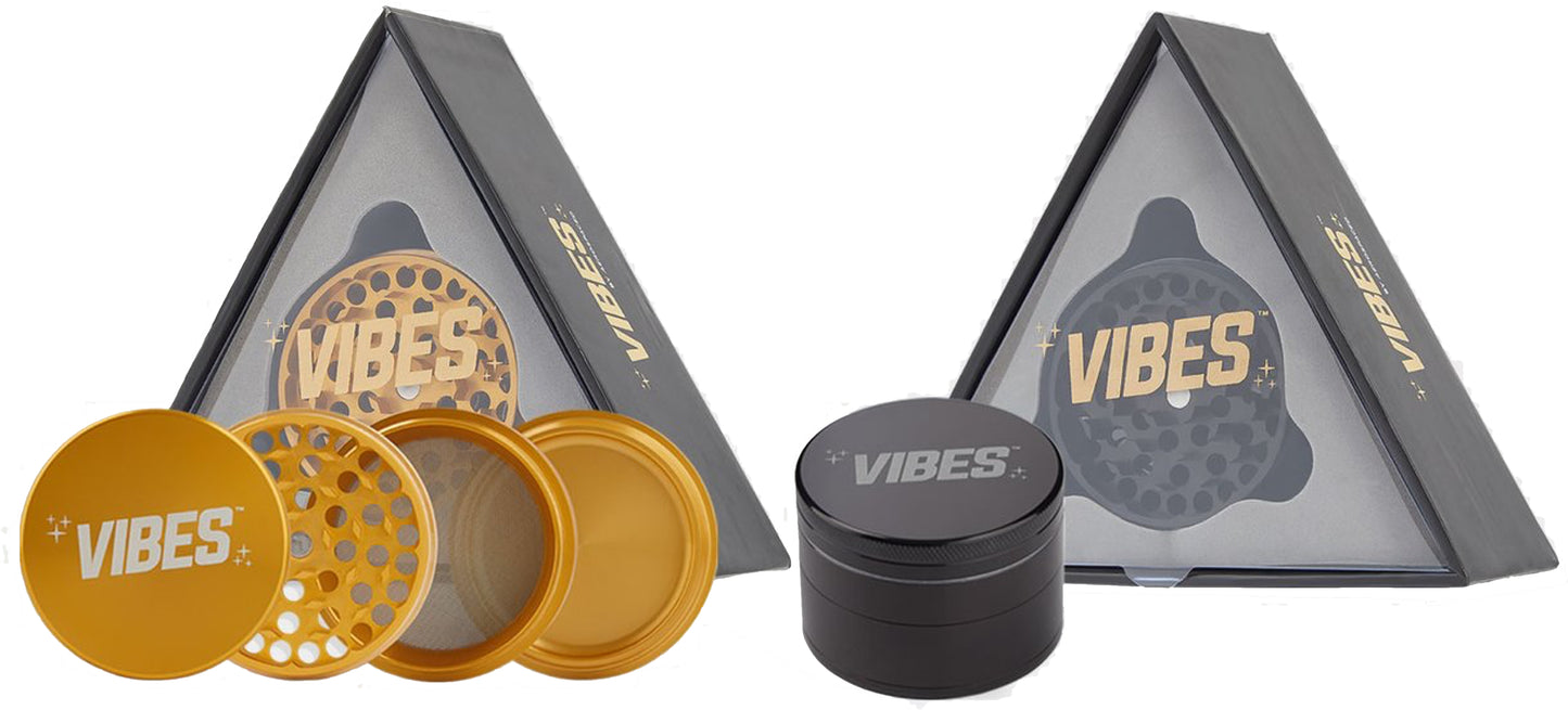 Vibes X Aerospaced 4-Piece Grinder 63mm - E Vapor Hut