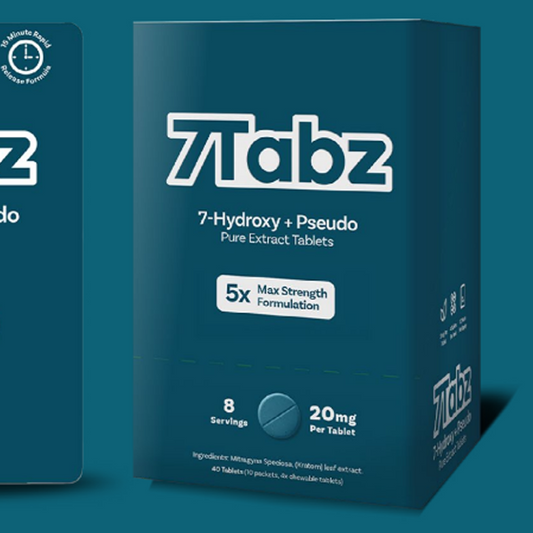 7Tabz - 20mg 7-Hydroxy + Pseudo Pure Kratom Extract Tablets [4CT]