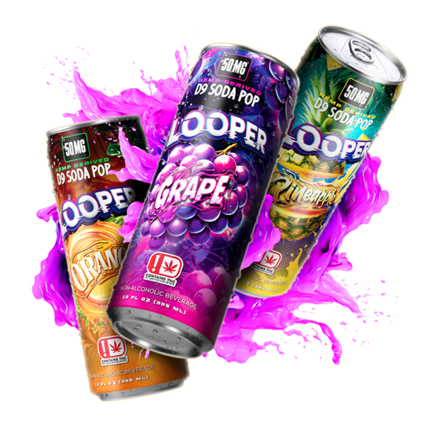 Looper Hemp Derived D9 Soda Pop 50mg