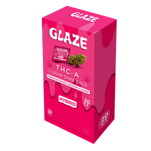 GLAZE PREMIUM THC-A EXOTIC DIAMOND INFUSED 1GM  - PURPLE DREAMS INDICA  X 1
