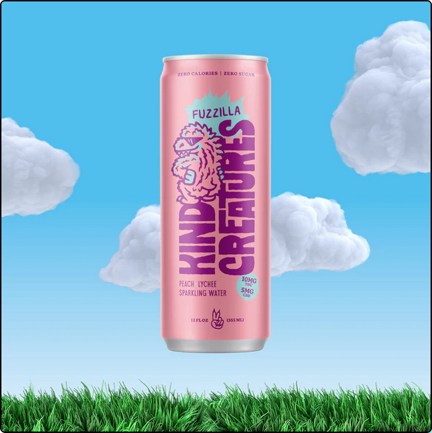 Kind Creatures Sparkling Waters with THC and CBD