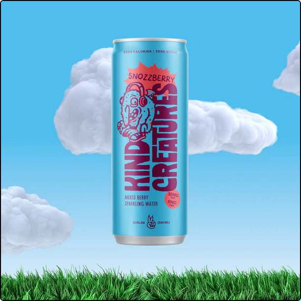 Kind Creatures Sparkling Waters with THC and CBD