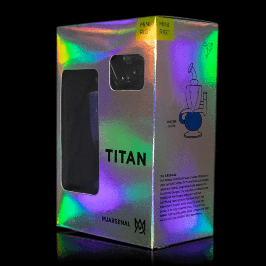 MJ Arsenal -Limited Edition Iridescent Titan Mini Rig - E Vapor Hut