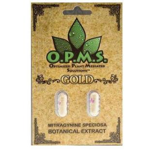 OPMS Kratom Gold Capsules 2ct - E Vapor Hut
