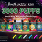 RandM Dazzle King Led Light Glowing Disposable 3000 Puffs(Authentic) - E Vapor Hut